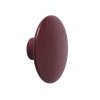 Muuto DOTS Wieszak Drewniany M - 13 cm Burgundowy